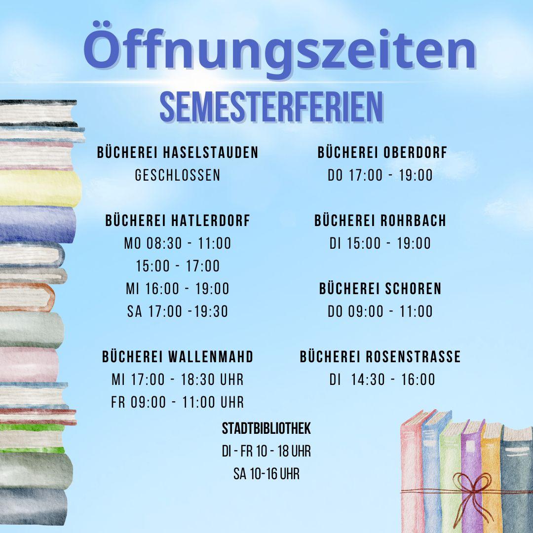 Öffnungszeiten Verbund